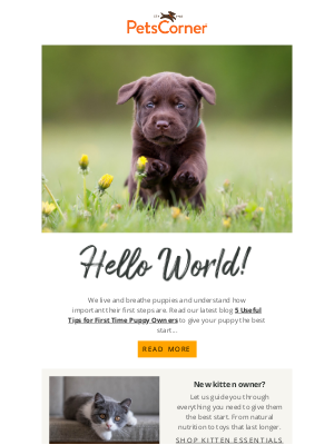 Pets Corner (UK) - Give your pet the best start 🐶🐱