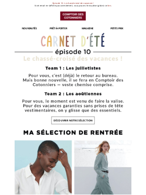 Comptoir des Cotonniers FR - Carnet d'été