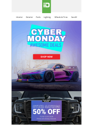 CARiD - 🚗💥 Drive Into Cyber Monday Savings—Up to 50% Off!