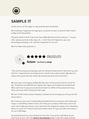 Beardbrand - How to sample a Beardbrand fragrance