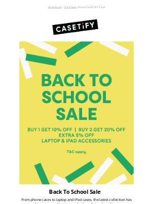 Casetify - Up to 25% off, Back to School savings are here🎒!