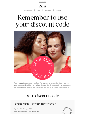 Zizzi Fashion - HAVE YOU REMEMBERED to use your anniversary gift? ⭐