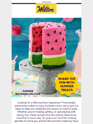 Wilton Cake Decorating & Recipes - ☀️ Summer Treats You’ll Love to Make 🍉