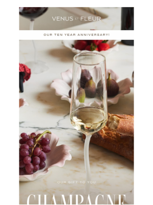 VenusETFleur - [FINAL HOURS] 🥂 Receive Complimentary Champagne Flutes with your Order