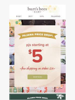 PJs Starting at Just $5! 💤
