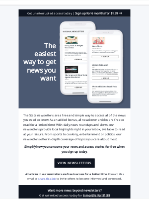 The State Newspaper - Enjoy the convenience of newsletters