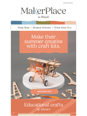 Michaels Stores - MakerPlace ☀️ Craft your kiddos’ dream summer with creative kits, classes and more➡