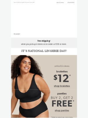Maurices - Bralette & panty saaale 👙 It's National Lingerie Day!