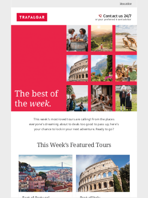 Trafalgar Pty Ltd - Unlock this week's best trips and travel deals