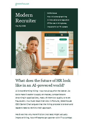 Greenhouse - How AI is shaping hiring, for better or for worse