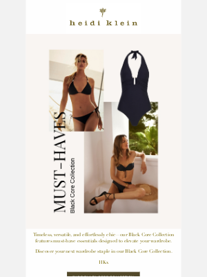 Heidi Klein (United Kingdom) - Timeless Black Essentials for Every Occasion