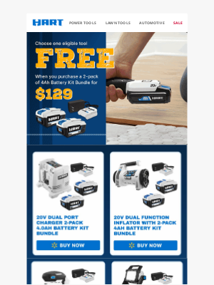 HART Tools - Our $129 Bundles Are BACK. Take Advantage of This Incredible Deal