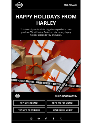 Harley-Davidson - Happy holidays from H-D