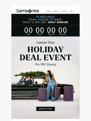 eBags - Last Day to Save Up to $300 on Select Luggage & Bags