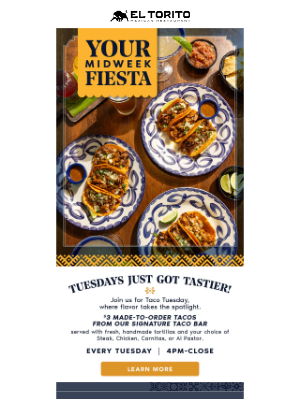 El Torito - 🌮 Taco Tuesday is Here – $3 Tacos & $4 Drinks!