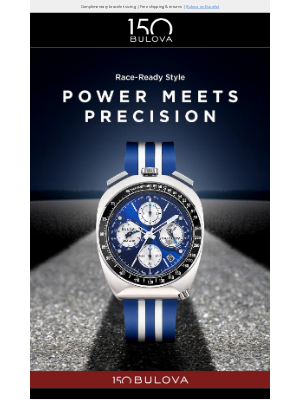 Bulova - Need for Speed: Bulova x Shelby® Chronograph Racer 🏁