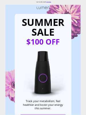 Lumen - Summer sale end soon!🌞 Don't miss out!