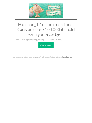 King - [King Community] Haechan_17 commented on 💫 Can you score 100,000 it could earn you a badge 💫