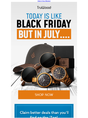 TruWood - It’s Blue July 😜