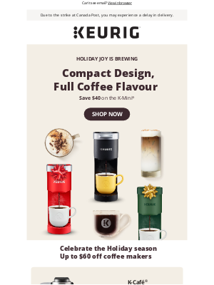 Keurig Canada - 🎁 Holiday gifts that brew happiness - Shop now!