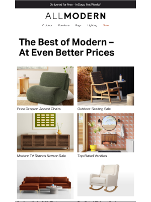 AllModern - accent chair sale → going, going...