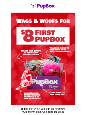 PupBox - ❤️ A Sweet Deal for Your Sweet Pup, First Box Just $8!