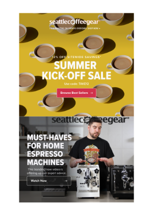 Seattle Coffee Gear - 😎 Our Legendary Summer Kick Off Sale is Here!