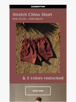 Bearbottom Clothing - NEW Stretch Chino Shorts