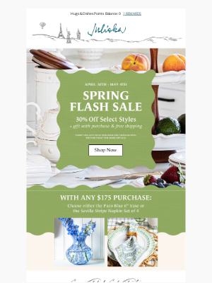 Juliska - 30% Off Berry & Thread Select Designs