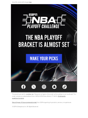 ESPN - ESPN NBA Playoff Challenge is here 🏀