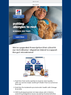 Todays Veterinary Practice - Introducing z/d AB+ — for dogs with food & fat sensitivities.