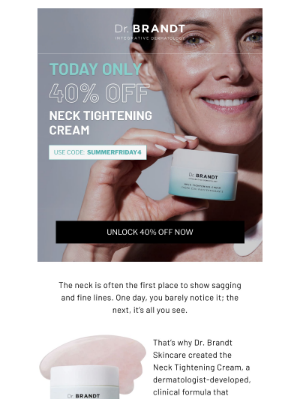 Today Only: 40% off Neck Tightening Cream