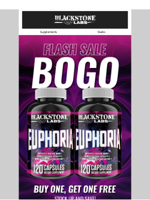 Back in Stock and BOGO: 120ct EUPHORIA 💆