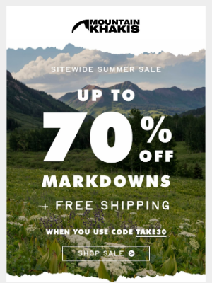 Mountain Khakis - STARTING NOW - Up To 70% Off Markdowns