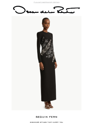 Oscar de la Renta - Fall Awaits: Sequin Fern