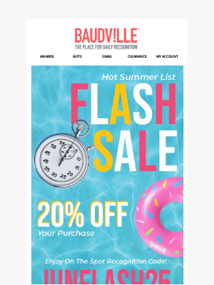 Baudville - Unlock 20% Savings on Summer Gifts!