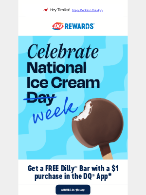 Dairy Queen - Want a free Dilly® Bar?