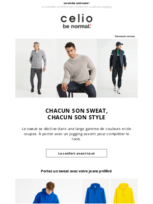 Celio France - Un bon sweat ne vous laissera jamais tomber 👍