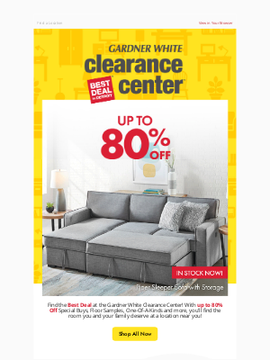 Gardner-White - 🔥 Whoa. Up To 80% Off!?!