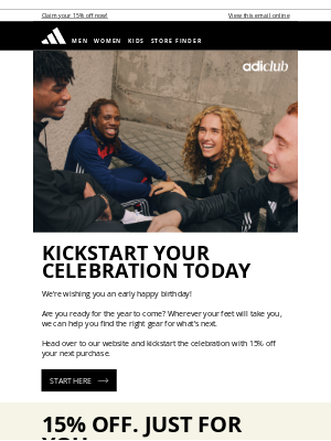 y-3 - A special voucher... We heard your birthday is coming up