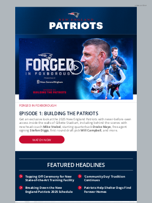 New England Patriots - Forged in Foxborough Episode 1 Now Available