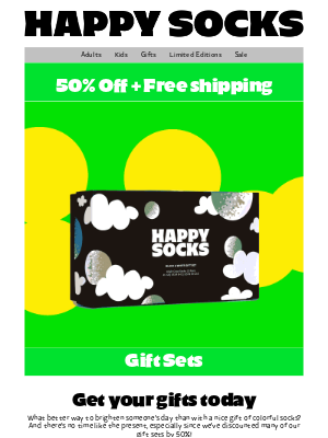 Happy Socks - Further Reductions! Up to 50% Off!