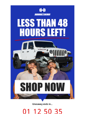 Hodgetwins - Jeep Gladiator giveaway ends tomorrow!