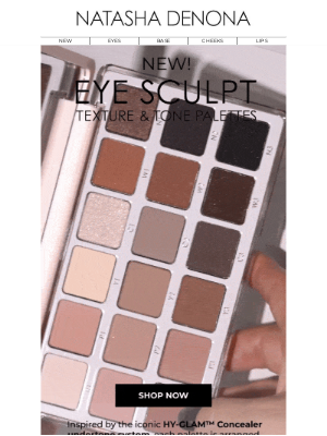 Natasha Denona - See the Shades: NEW Eye Sculpt Texture & Tone Palettes 👁️