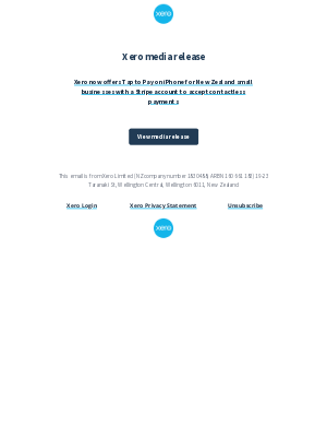 Xero - Xero media release - Xero now offers Tap to Pay on iPhone for New Zealand small businesses with a Stripe account to accept contactless payments