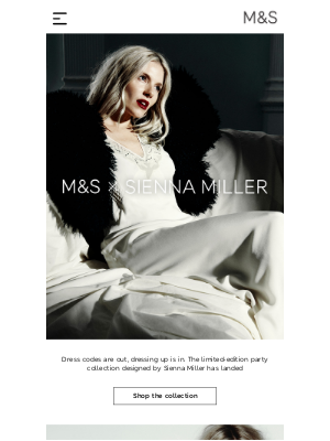 Marks and Spencer (United Kingdom) - M&S x Sienna Miller is LIVE