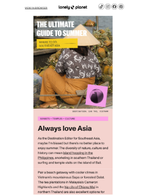 Lonely Planet - Perfect breaks in Southeast Asia
