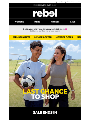 Rebel Sports (Australia) - LAST CHANCE ⏳ Exclusive deals for Mum!
