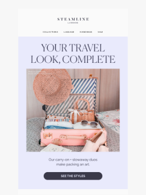 Steamline Luggage - Styled to Go