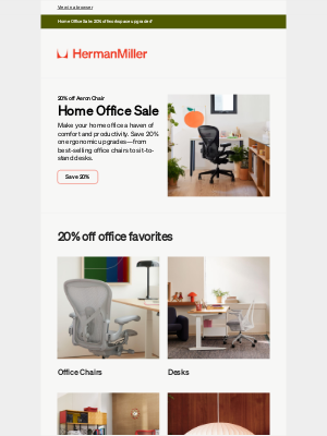 Herman Miller - Home Office Sale: 20% off starts now